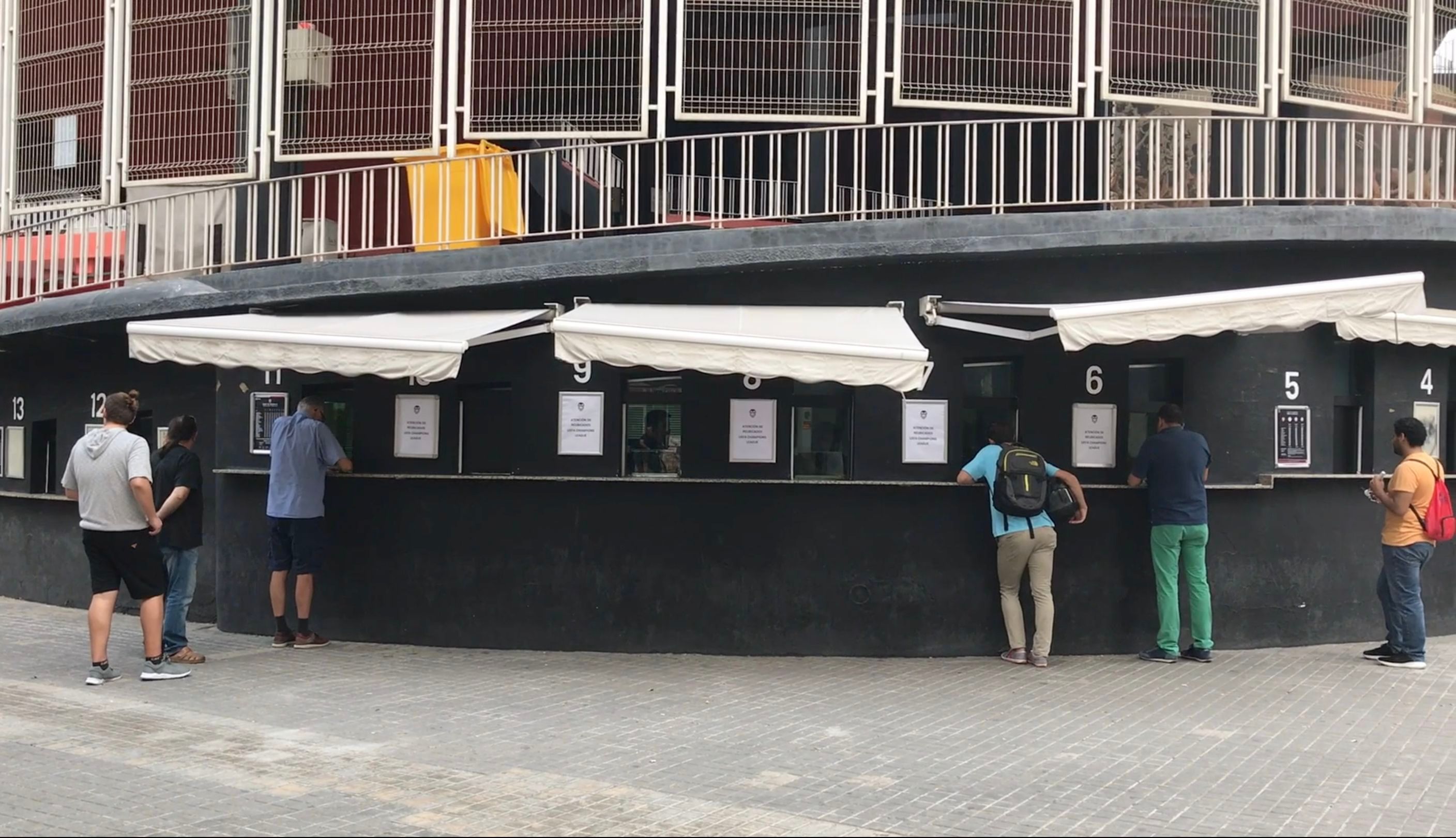  Las entradas se recogerán en taquillas