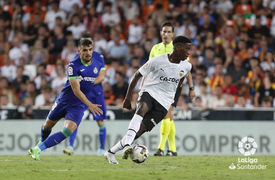 Mauro Arambarri en el Valencia-Getafe