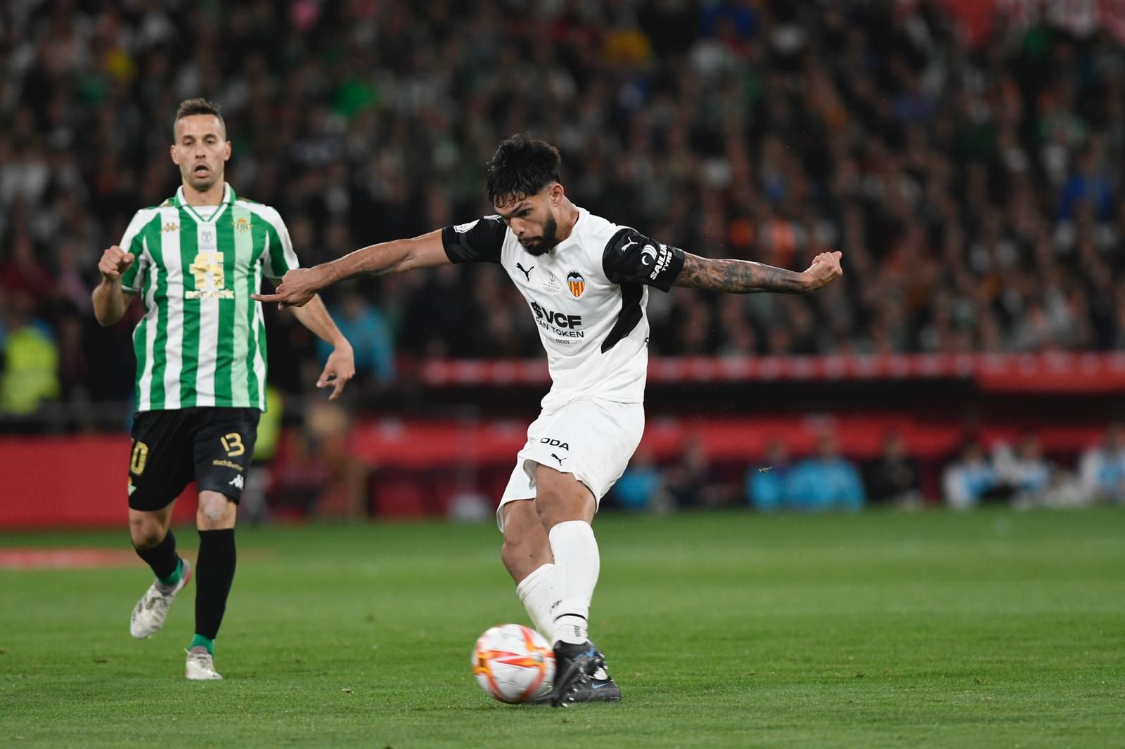 Alderete, durante la final de la Copa del Rey.