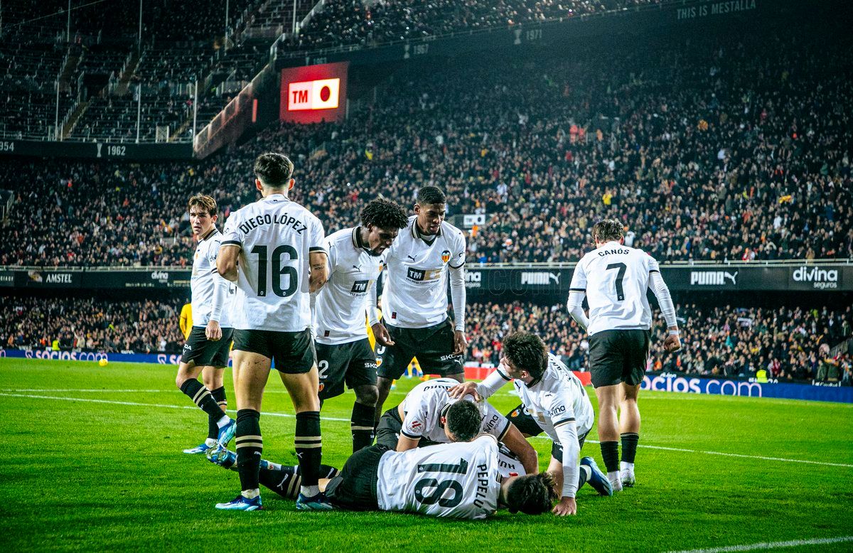  Alegría gol Valencia CF