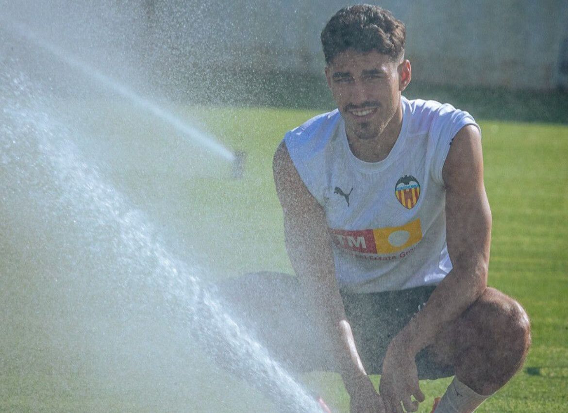  André Almeida, en la pretemporada.