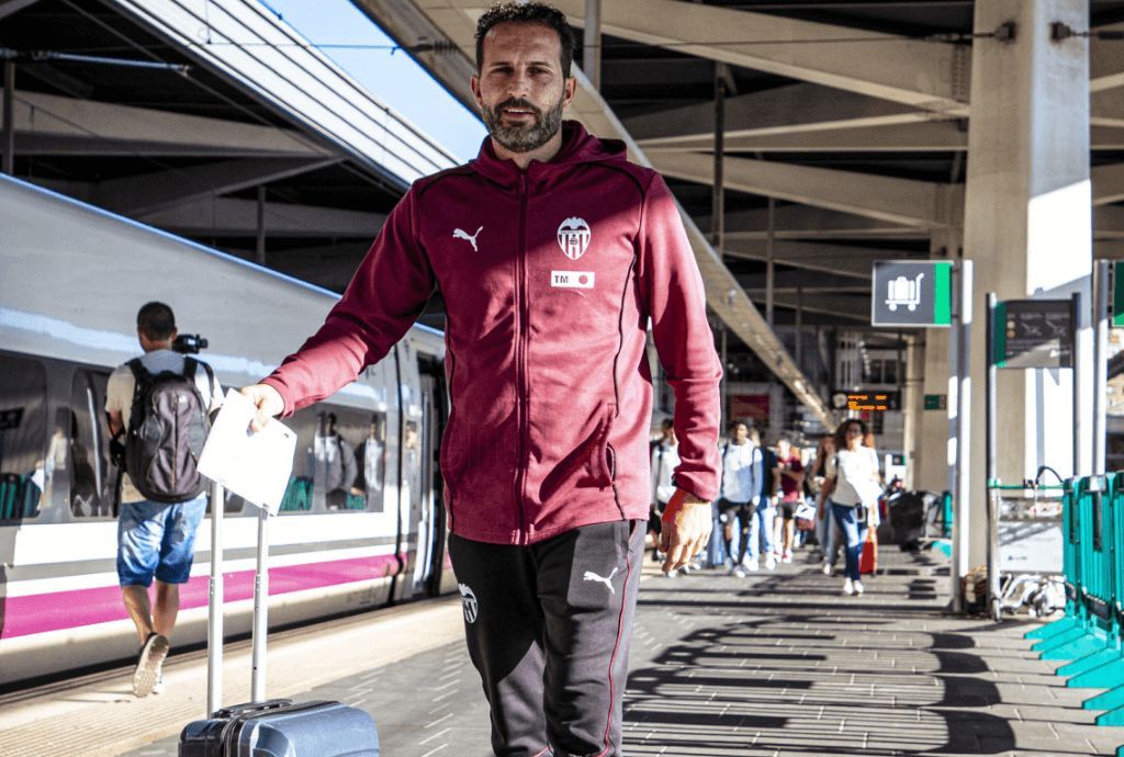  El Valencia CF tenía previsto salir en tren este jueves