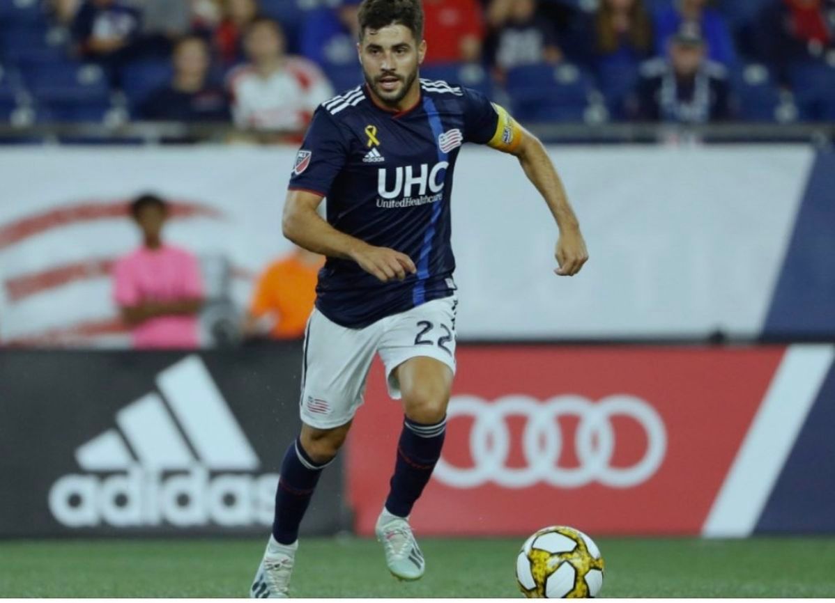 Carles Gil, en un partido de la MLS con el New England Revolution.