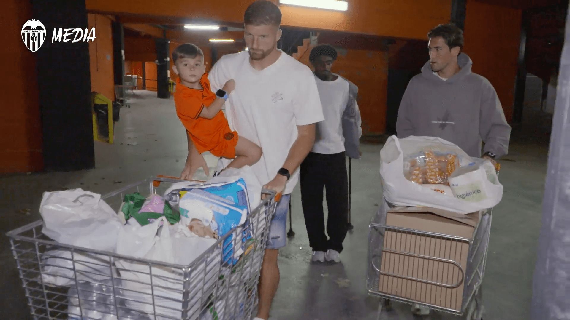  Caufriez, Jesús Vázquez y thierry en Mestalla