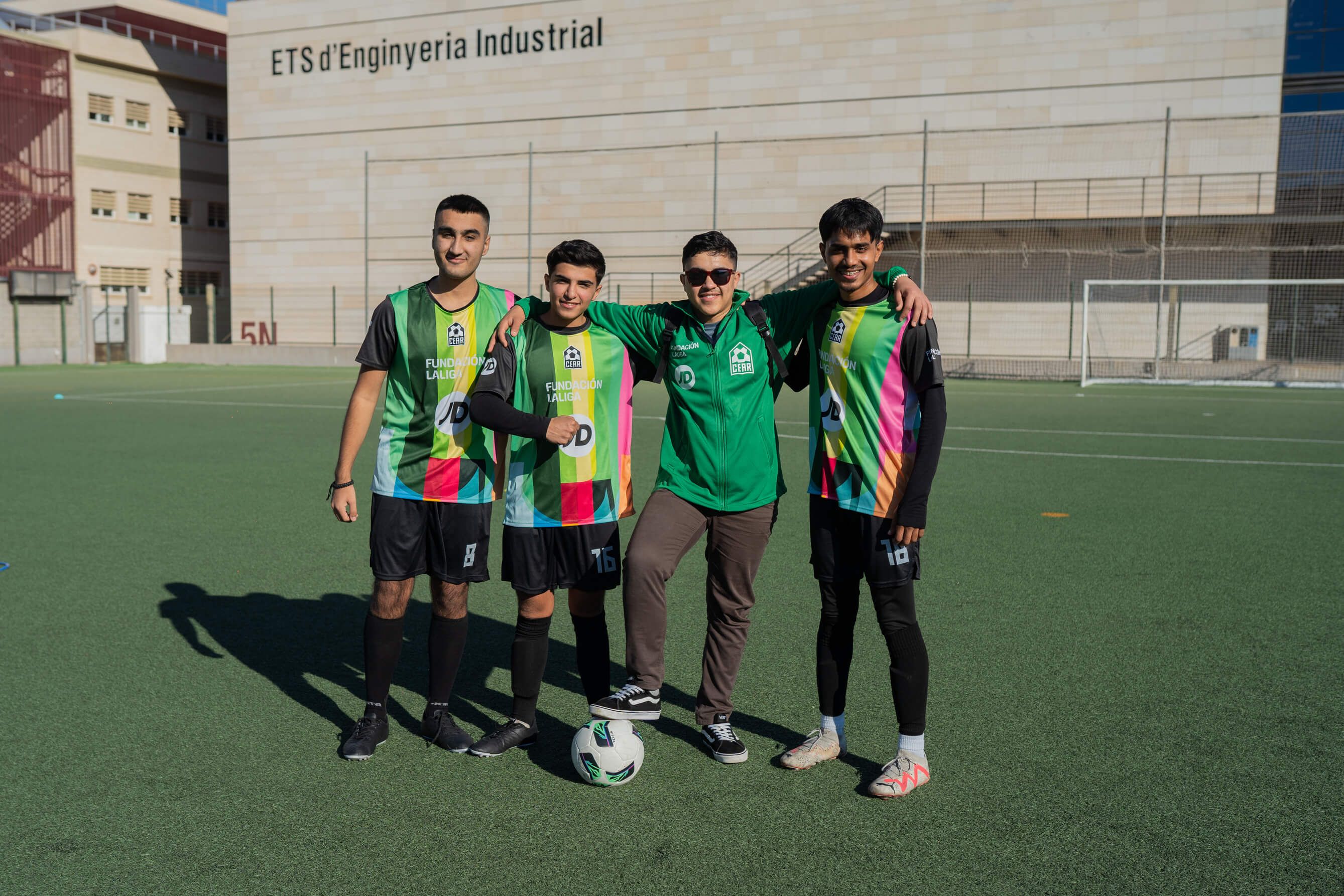  Celebrado un nuevo encuentro con los equipos de fútbol de refugiados promovidos por la FUNDACIÓN
