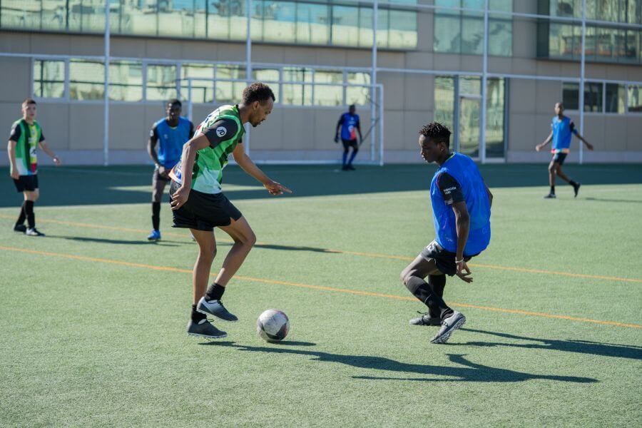  Celebrado un nuevo encuentro con los equipos de fútbol de refugiados promovidos por la FUNDACIÓN