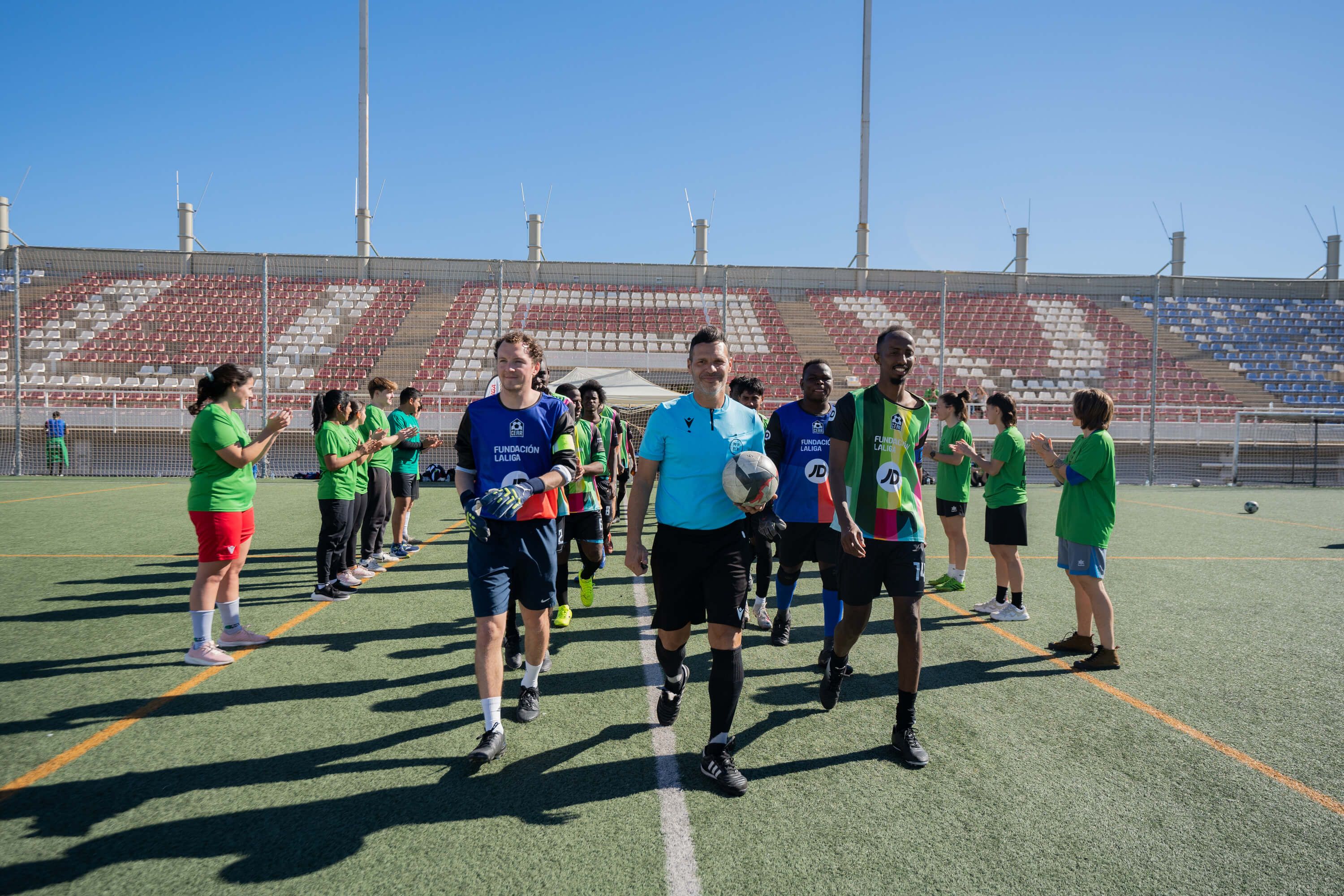  Celebrado un nuevo encuentro con los equipos de fútbol de refugiados promovidos por la FUNDACIÓN