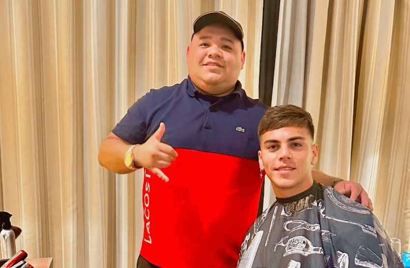 Enzo Barrenechea, uno de los jugadores que confía en el peluquero César Antonio