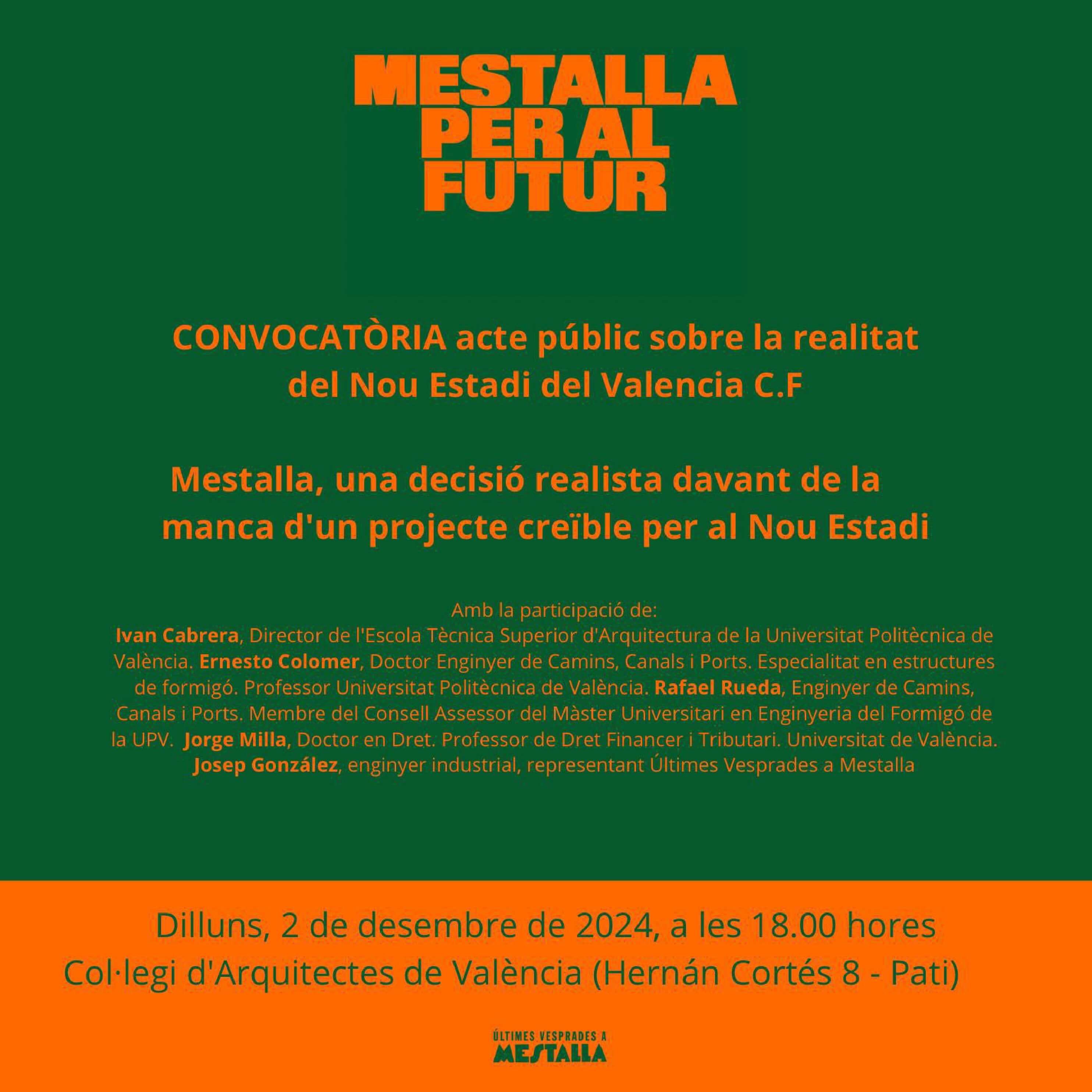  Convocatoria Mestalla y Nuevo Estadio