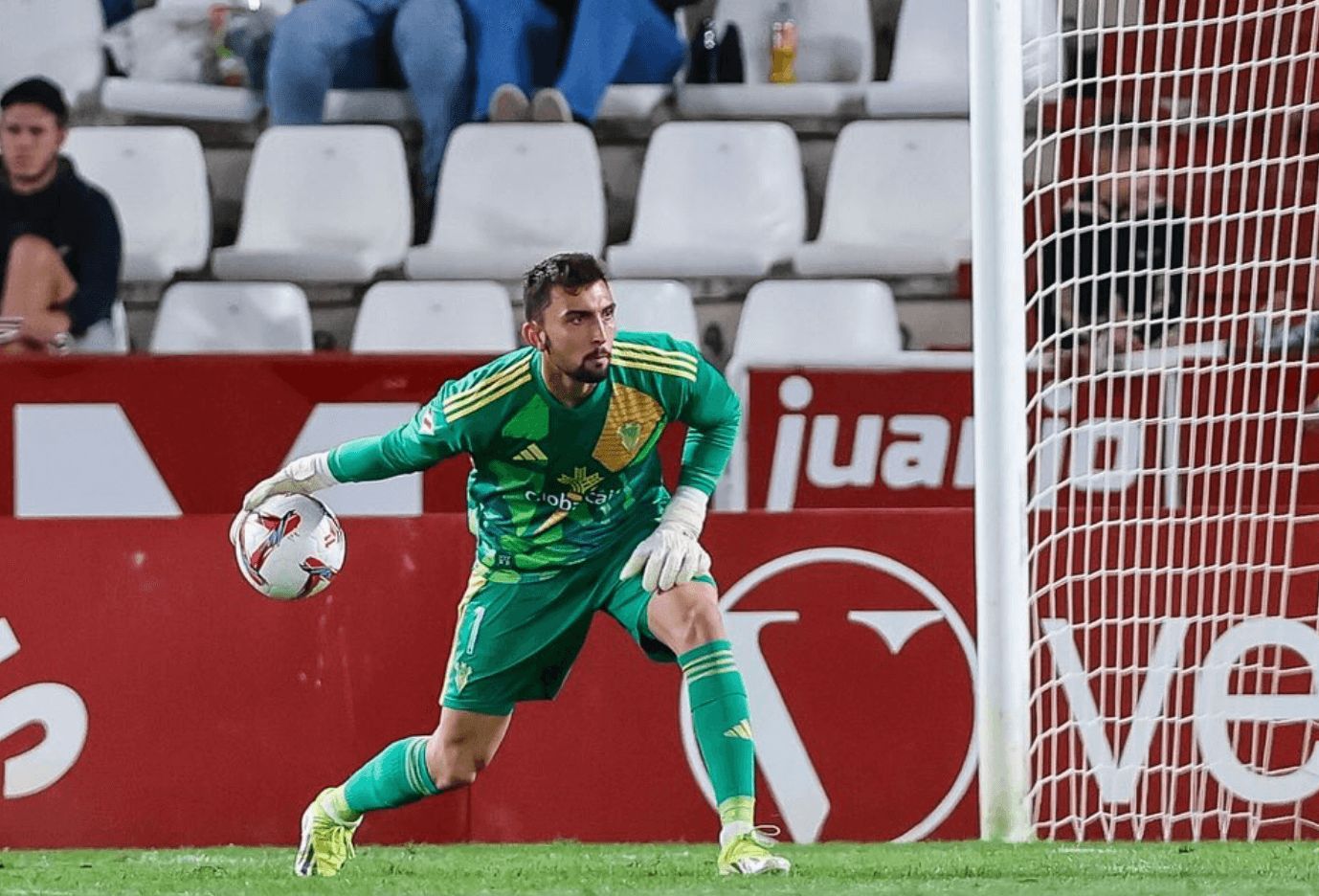 Cristian Rivero, con el Albacete.