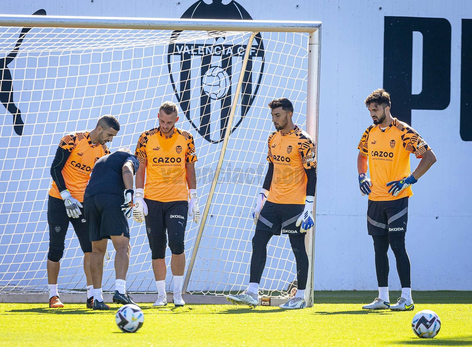 Los cuatro porteros de Gennaro Gattuso en los primeros días de pretemporada.