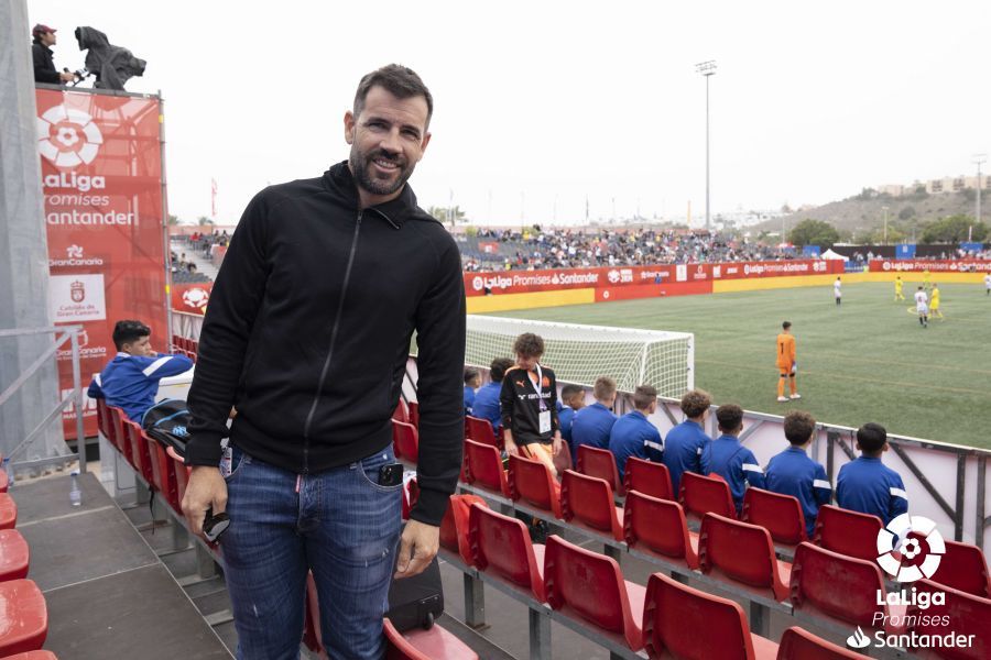 David Albelda, durante LaLiga Promises Santander.