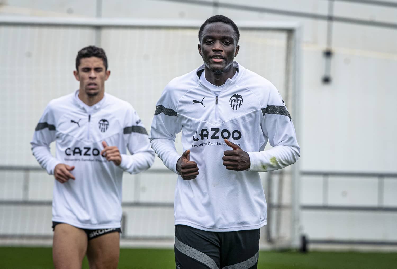 Diakhaby, en el entrenamiento del Valencia CF, novedad para Gattuso: