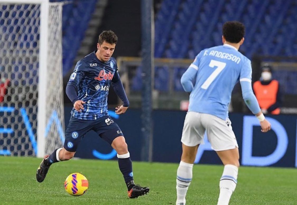  Diego Demme, con el Nápoles.