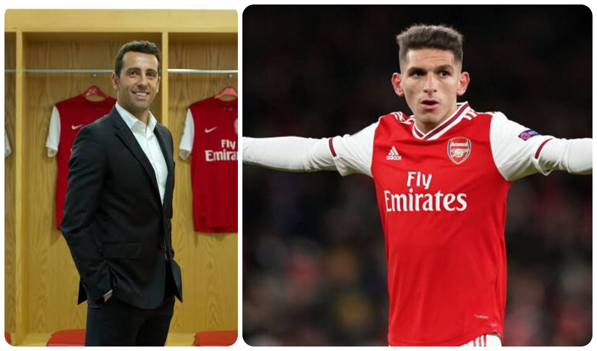  Edú, exjugador del Valencia, y Lucas Torreira
