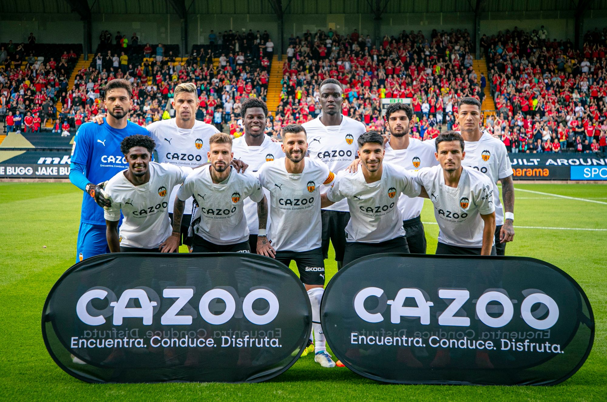  El once titular del Valencia CF ante el Nottingham.