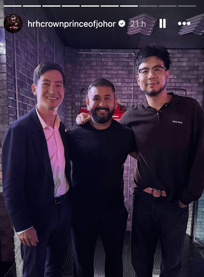 El Príncipe de Johor y Kiat Lim vuelven a aparecer juntos en redes sociales