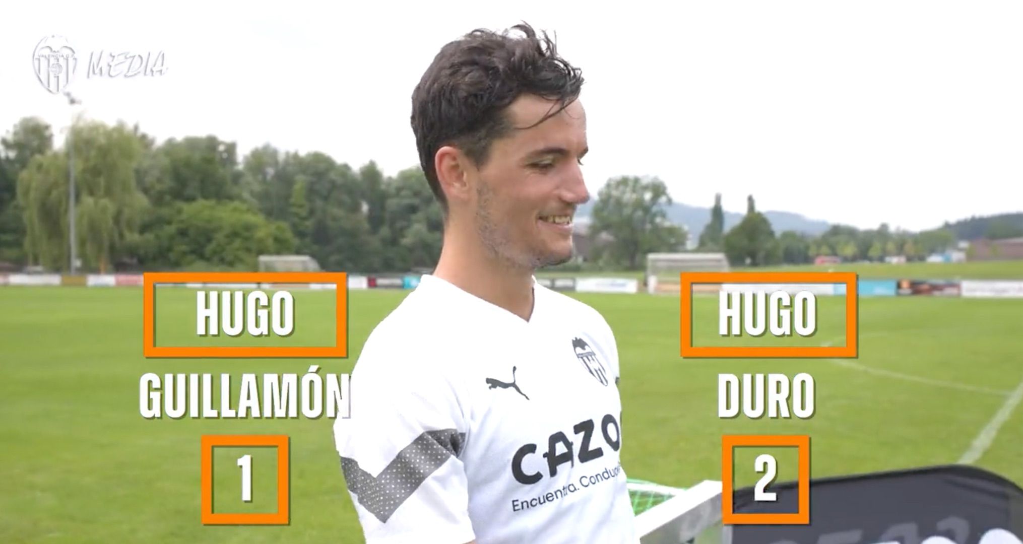 El reto entre Hugo Duro y Guillamón durante la pretemporada