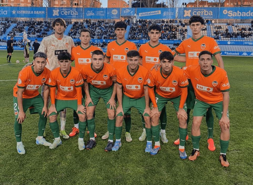  Empate del VCF Mestalla en Sabadell ( Foto: CE Sabadell)