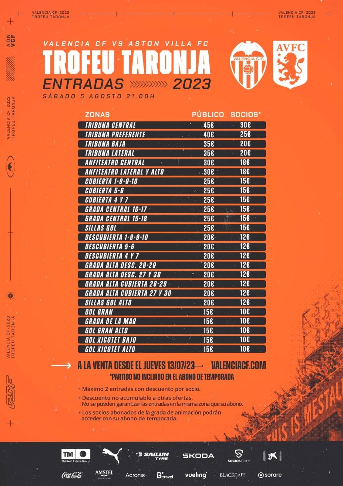  Entradas Trofeo Naranja