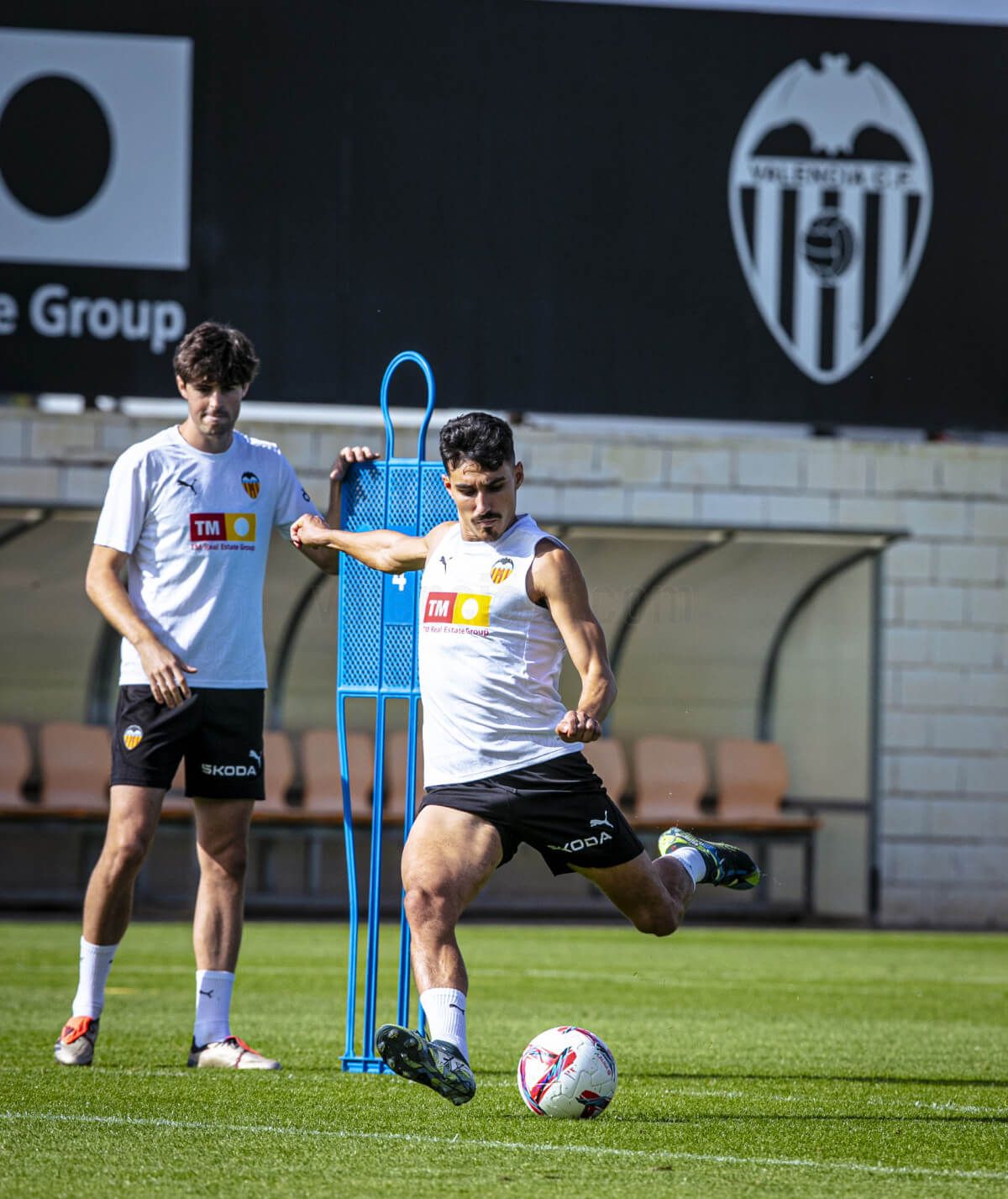 Entrenamiento de recuperación del Valencia CF.