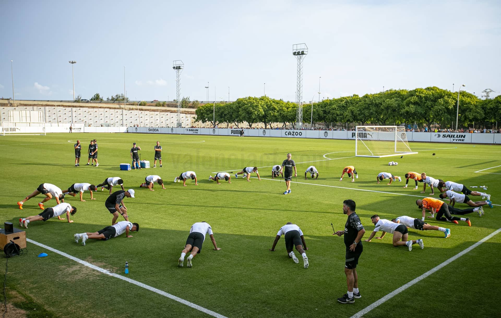  Entrenamiento del Valencia CF, ya sin Hugo Duro (FOTO: Valencia CF)