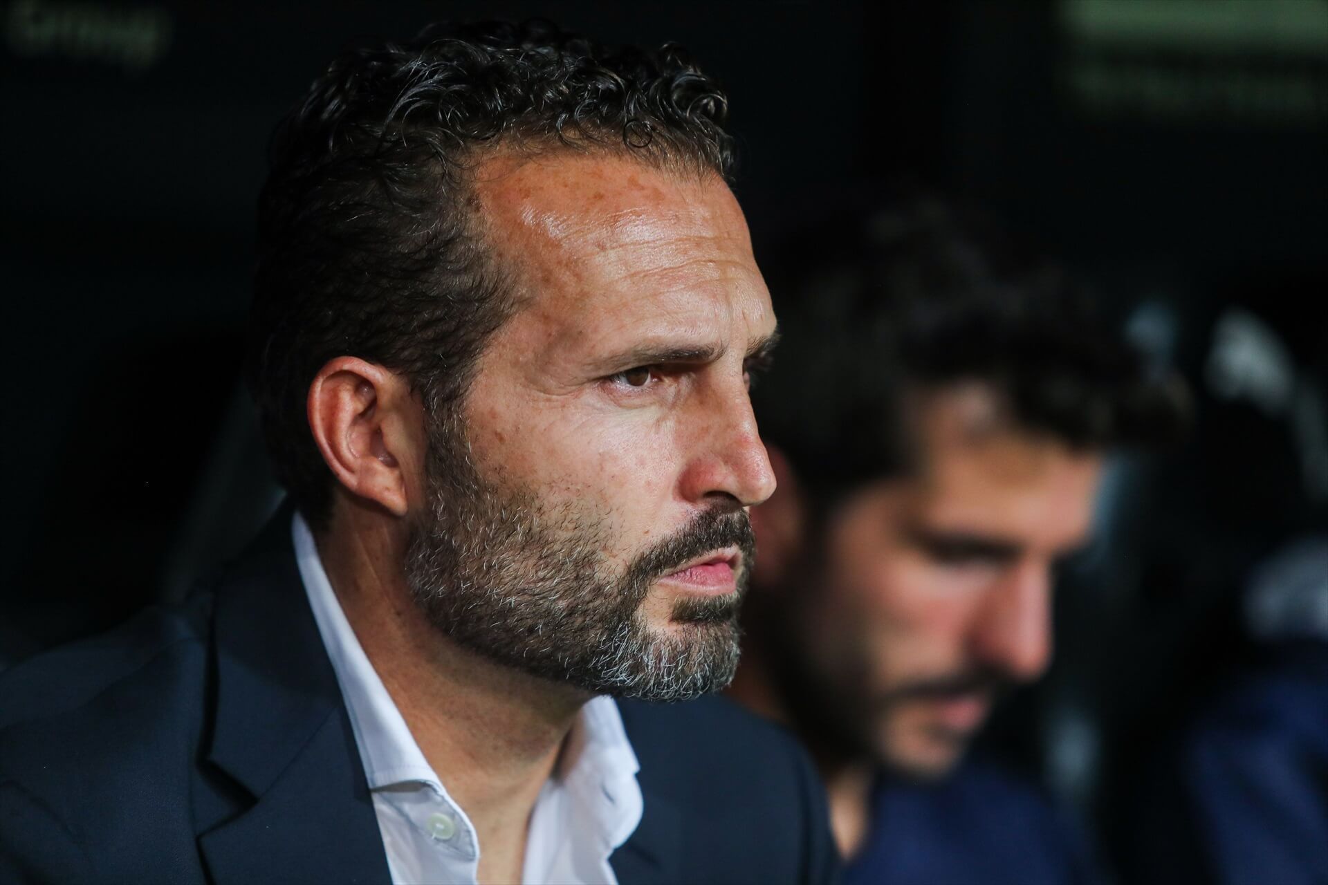 Rubén Baraja en el partido ante Las Palmas