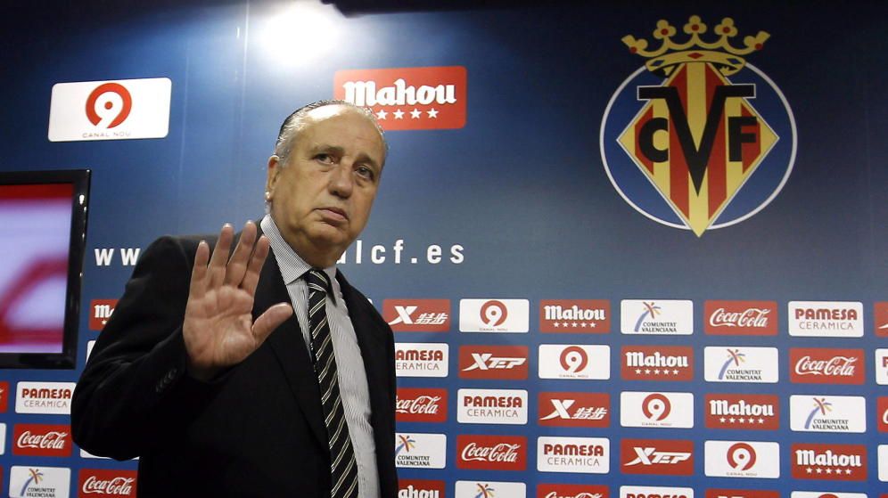 Fernando Roig, presidente del Villarreal, en una rueda de prensa.
