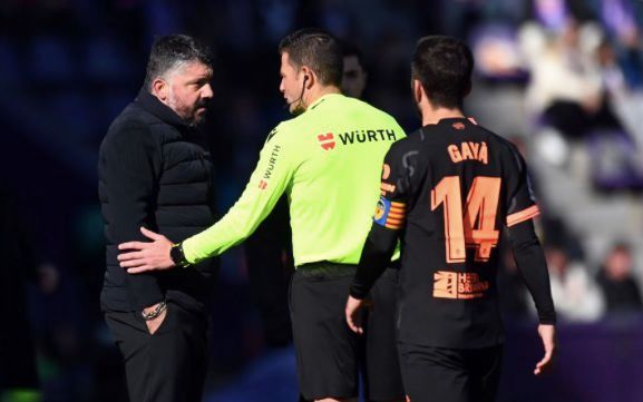 Figueroa Vázquez, en el Valencia CF - Valladolid.