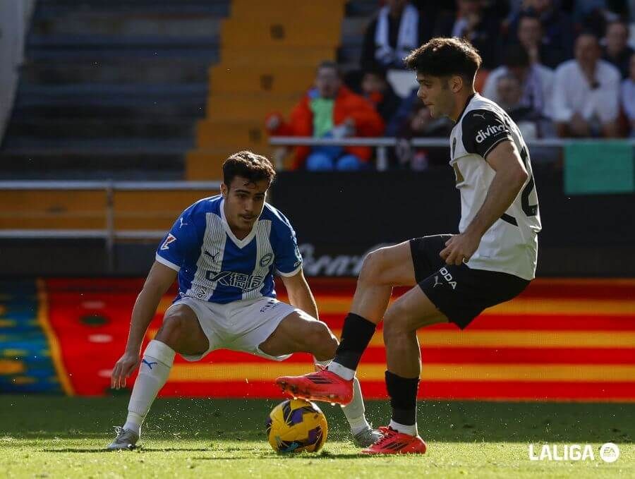 Fran Pérez, ante el Deportivo Alavés.