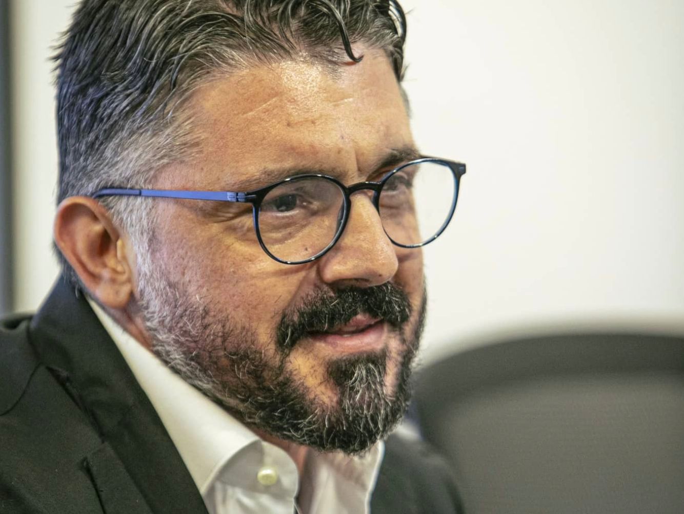  Gattuso en su presentación (Foto; Valencia CF)