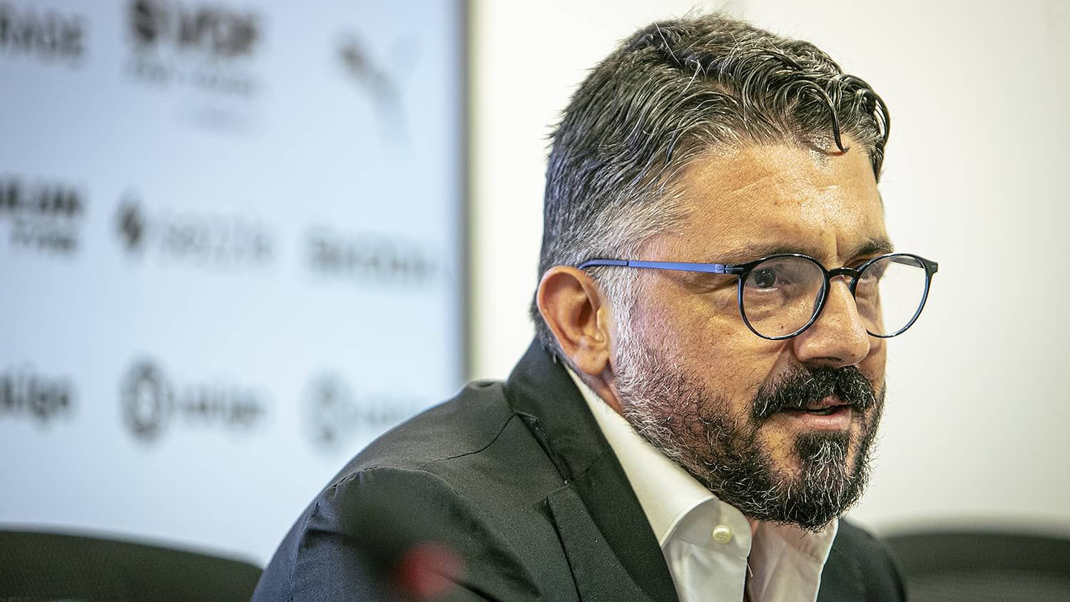  Gattuso en su presentación (Foto; Valencia CF)