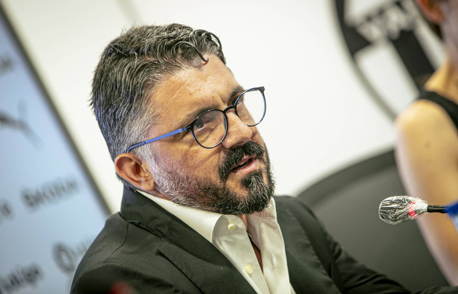  Gattuso en su presentación (Foto; Valencia CF)