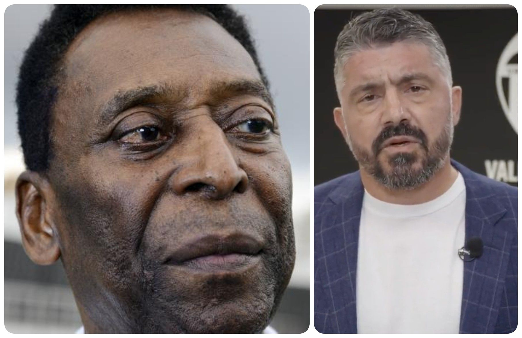  Gattuso se despide de su amigo Pelé