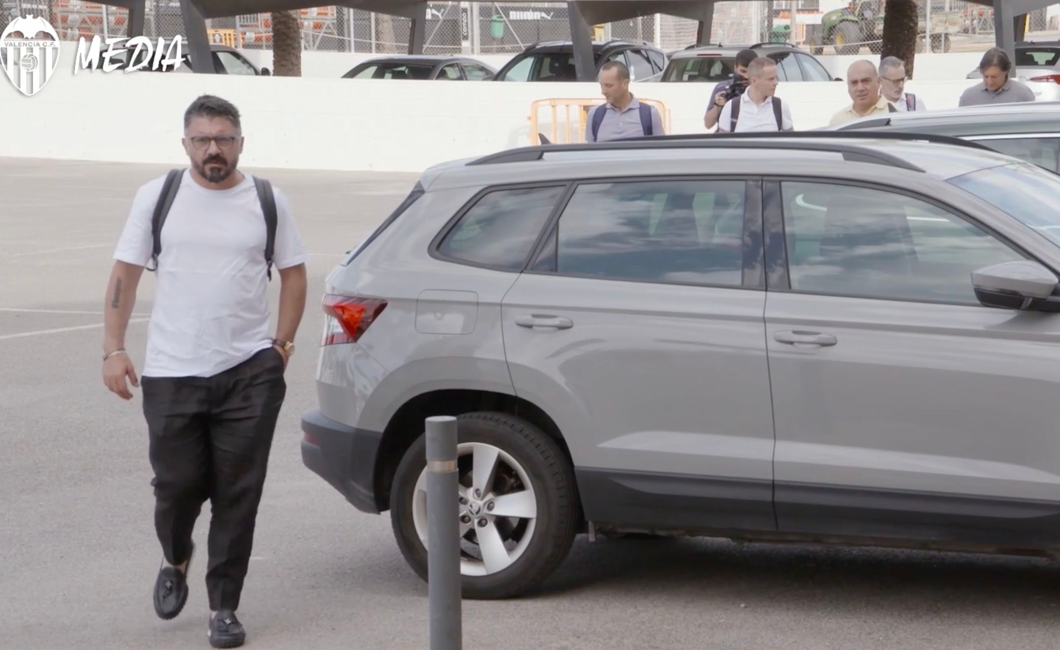 Gattuso y su cuerpo técnico