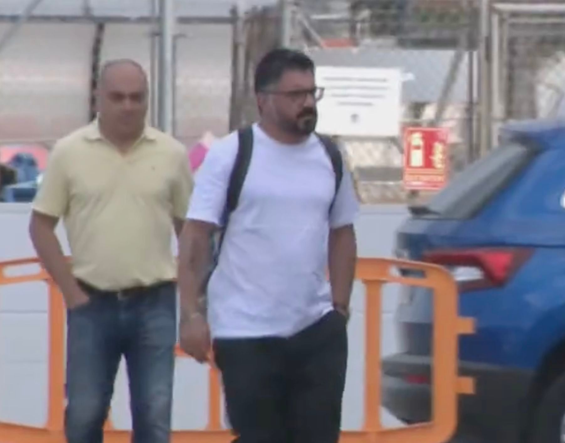  Gattuso y su cuerpo técnico (captura Àpunt)