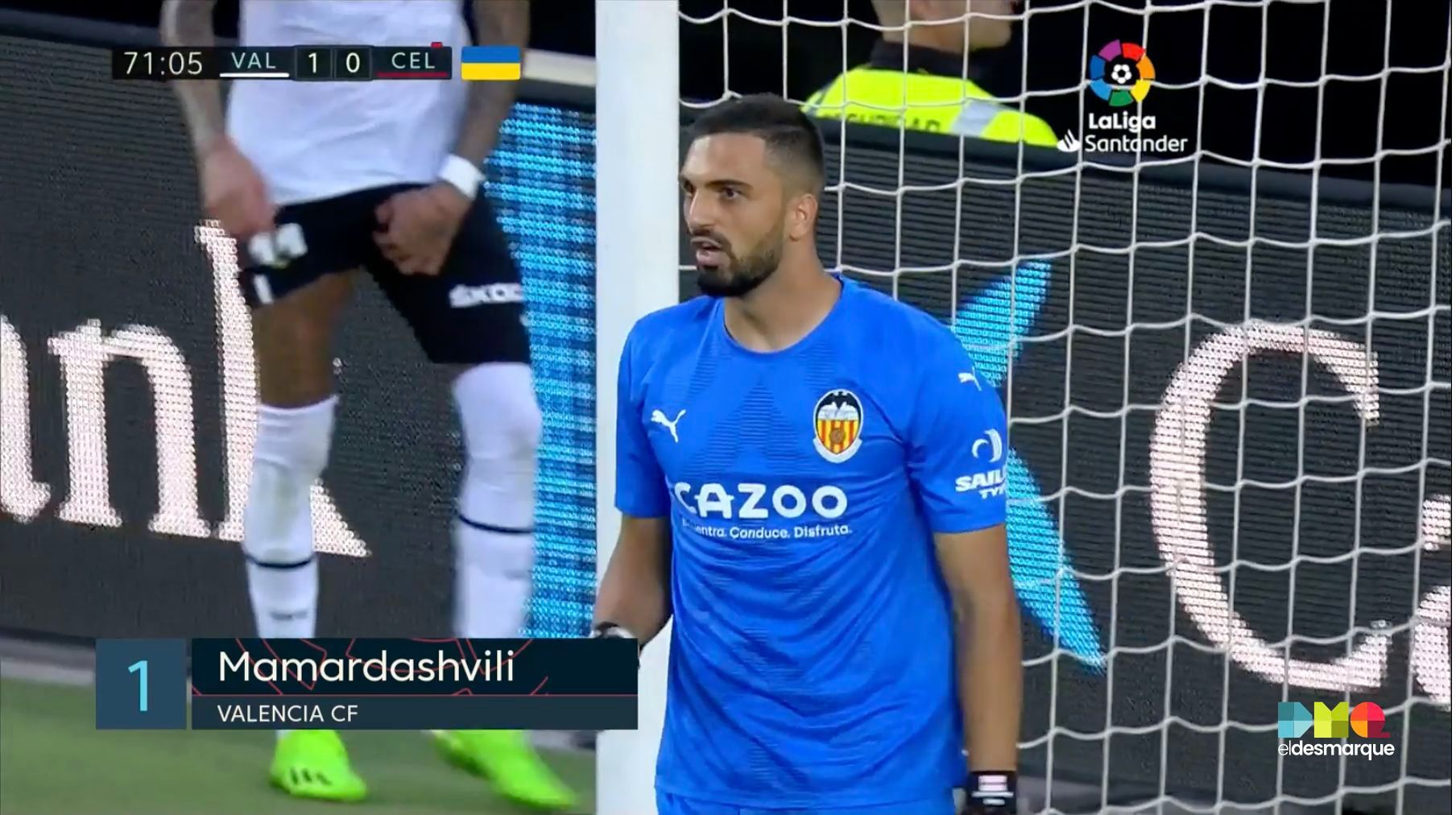 Giorgi Mamardashvili celebra su parada