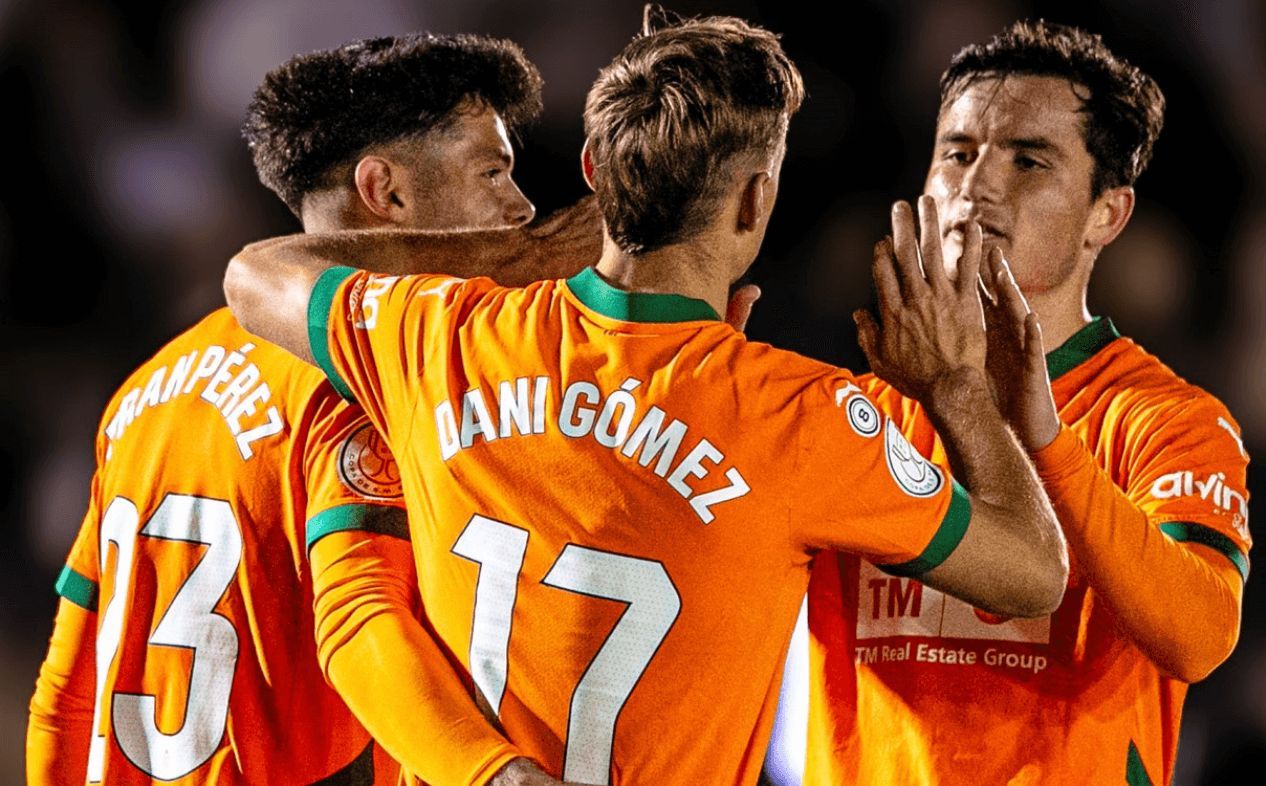  Gol de Dani Gómez ante la SD Ejea al que se refiere Iván Martínez