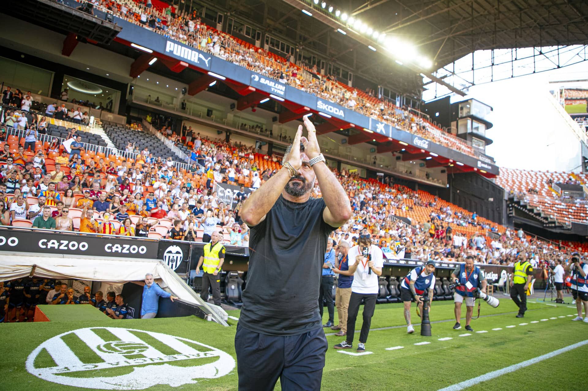  Gattuso en la presentación del Valencia CF