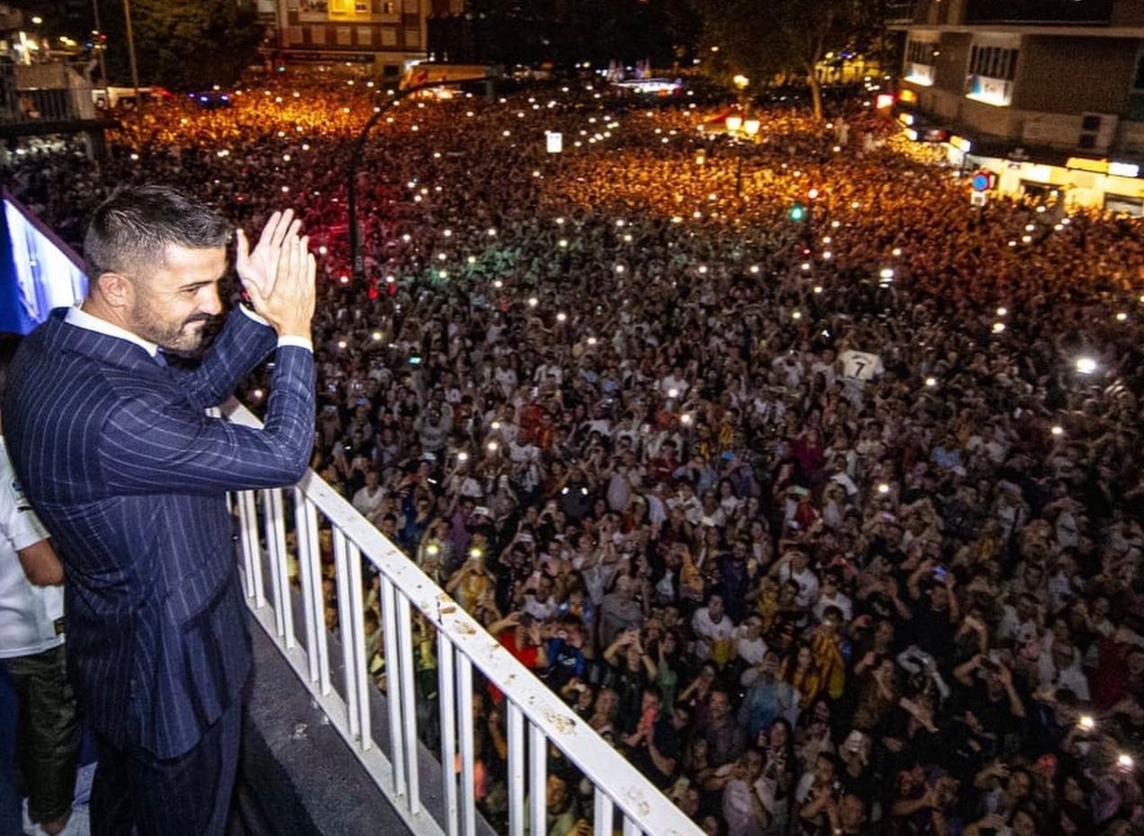  Homenaje a David Villa en Mestalla
