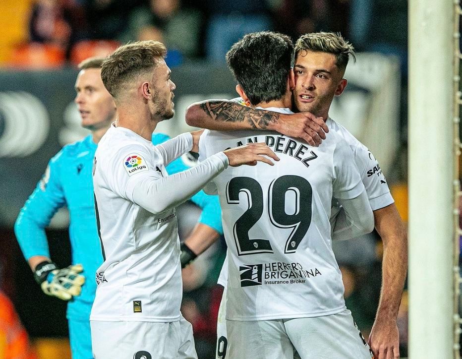 Hugo Duro celebra el 1-1