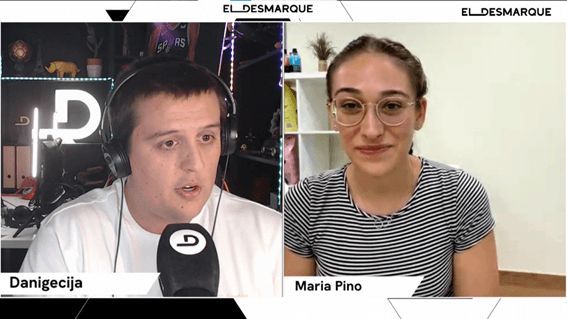  María Pino en el Twitch de ElDesmarque