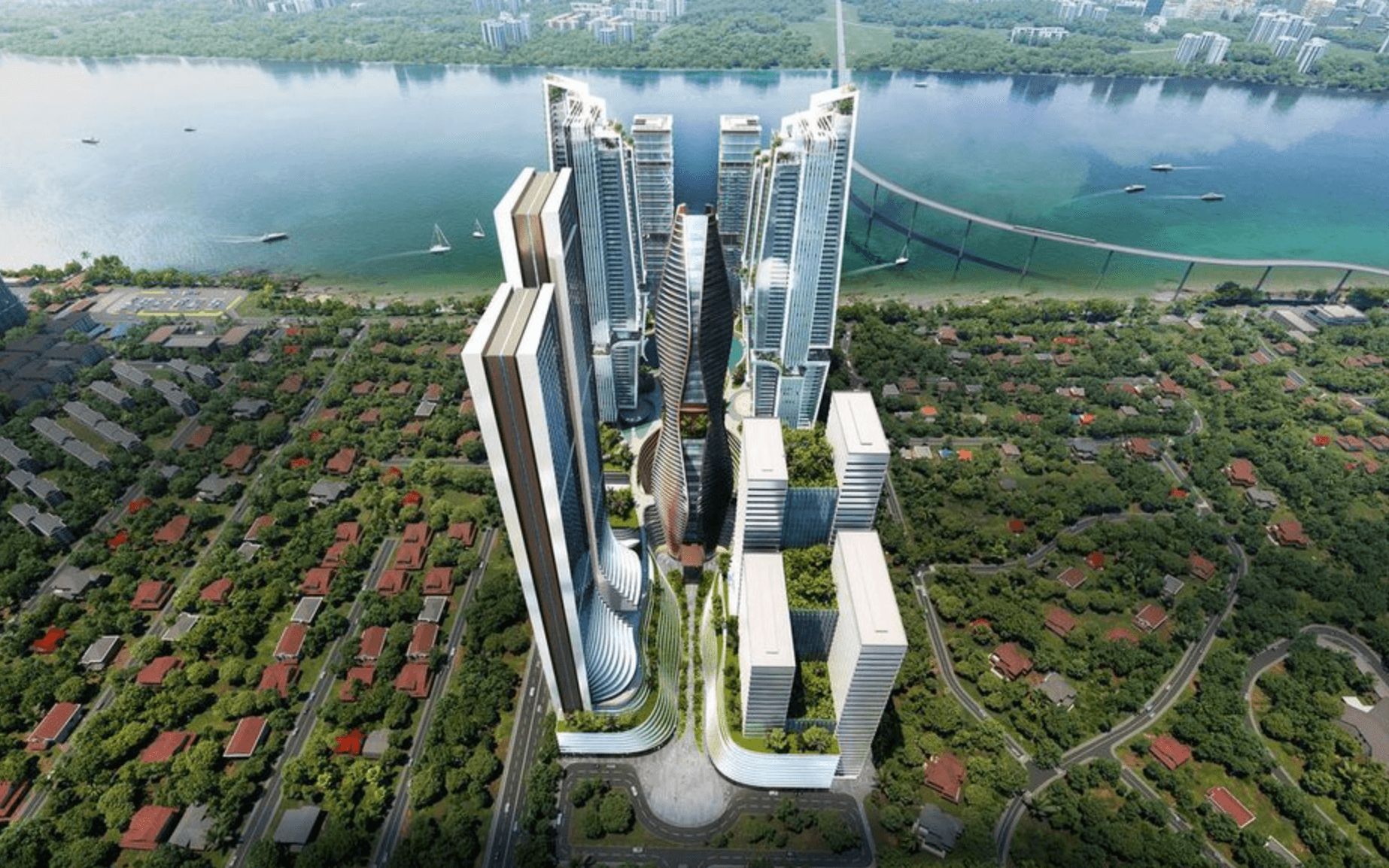 Imágenes del centro que construirán en Johor Peter Lim y su hijo Kiat (Foto: Thomsom Medical Grou