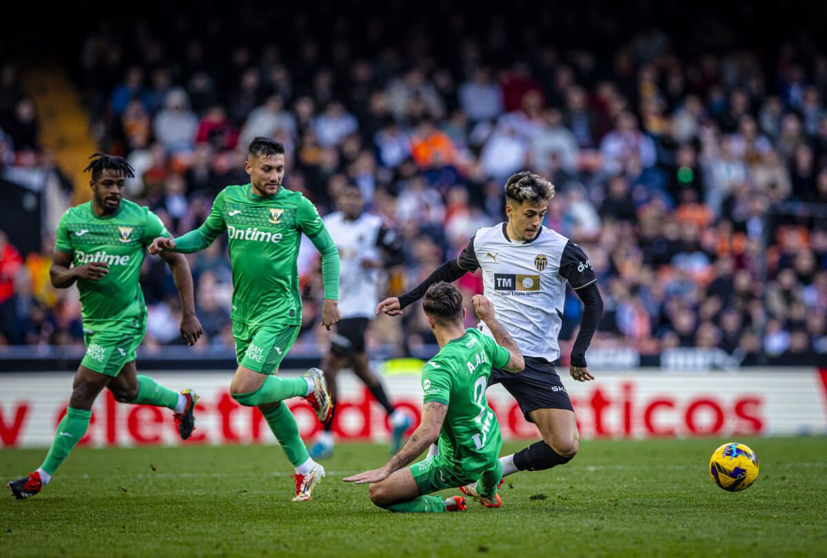 Iván Jaime, ante el CD Leganés.