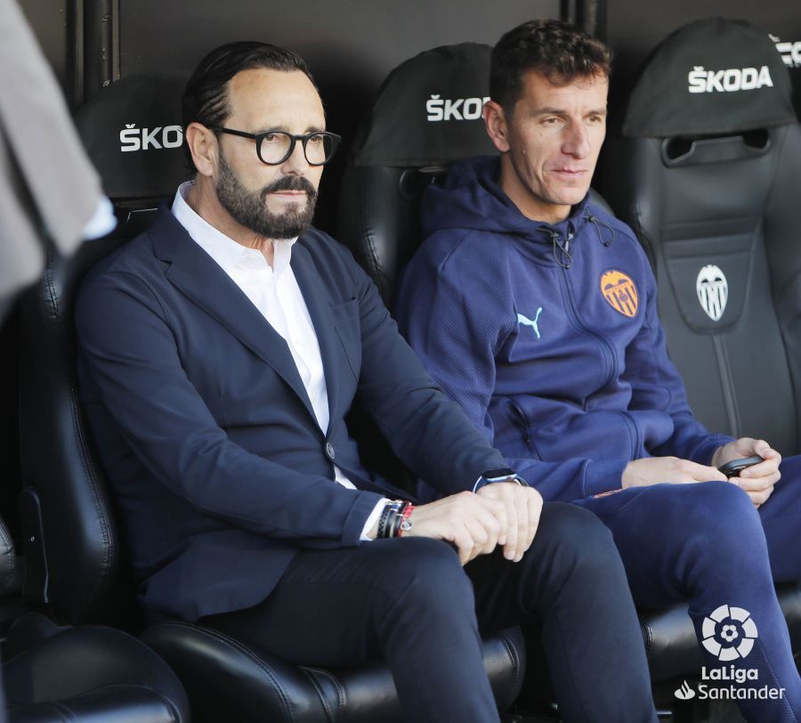  José Bordalás, antes del Valencia-Osasuna.