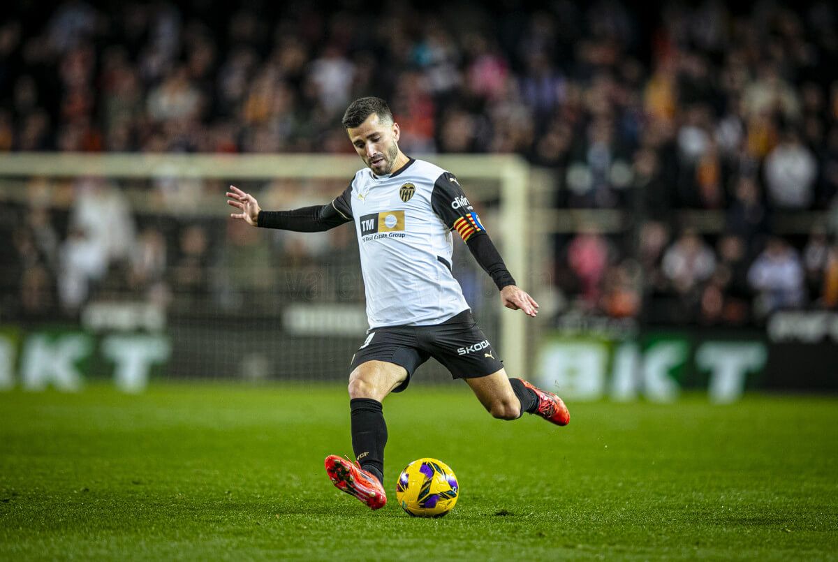 José Luis Gayà, ante la Real Sociedad.