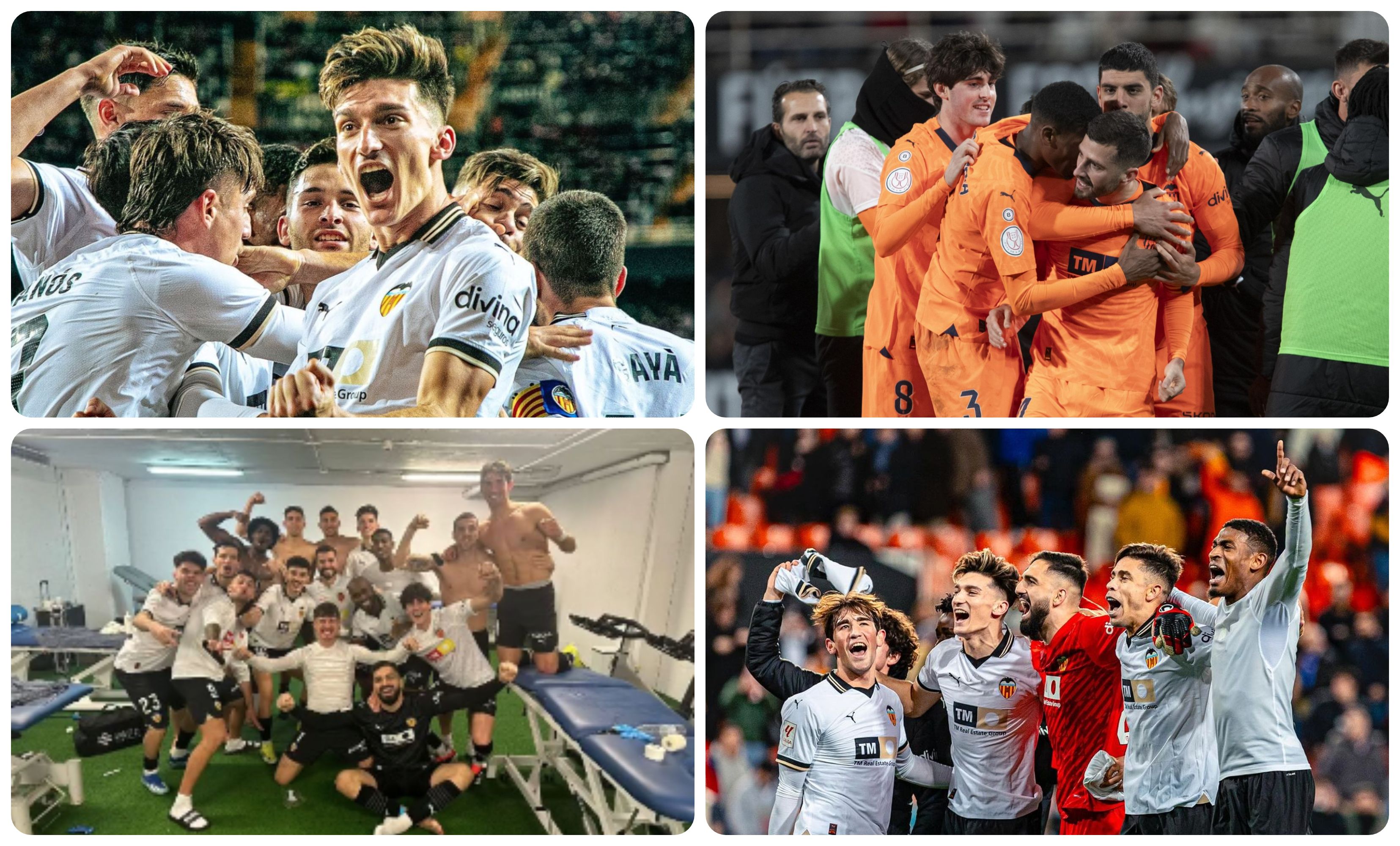  Las cuatro victorias del Valencia CF en el mes de enero.