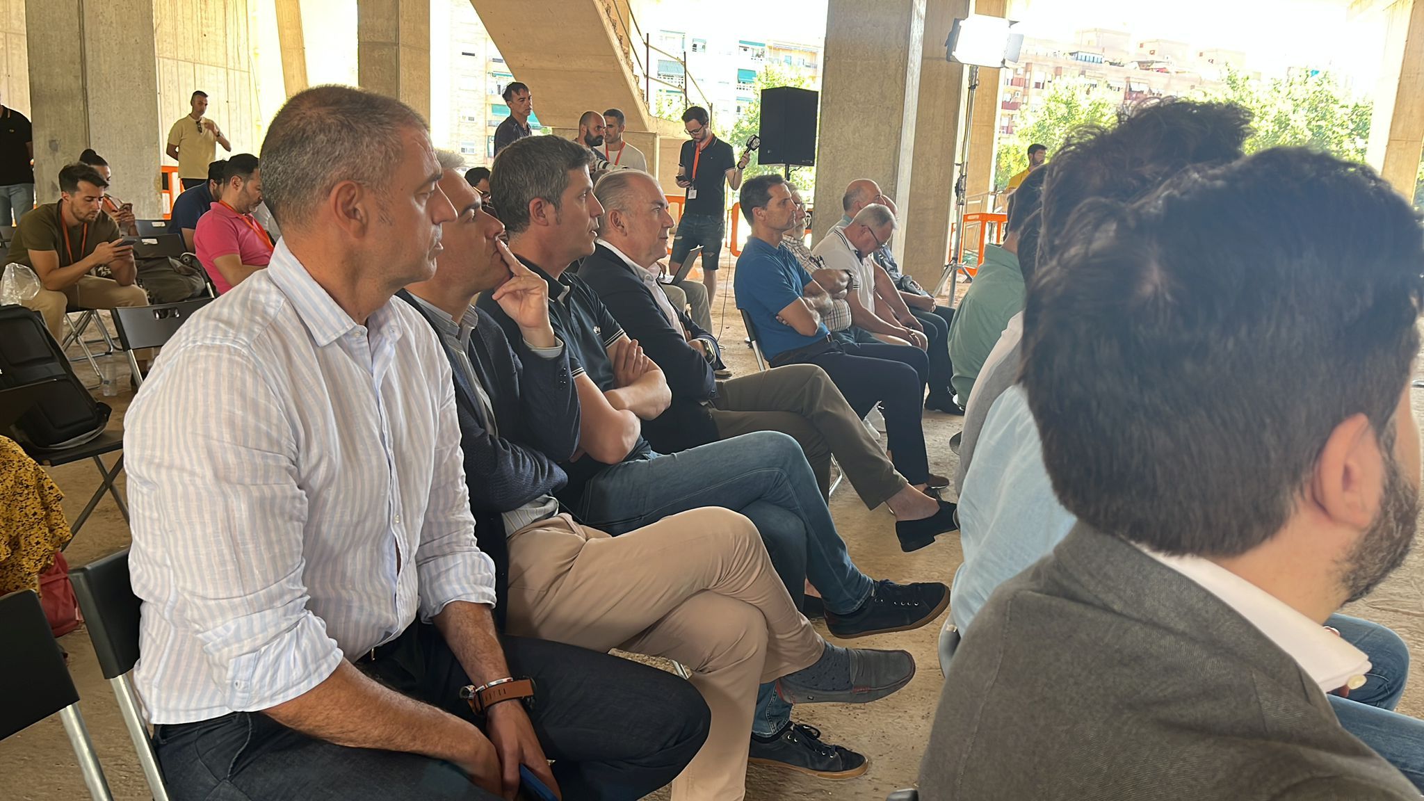 Lo que no se vio de la presentación del Nou Mestalla, los representantes de la UTE
