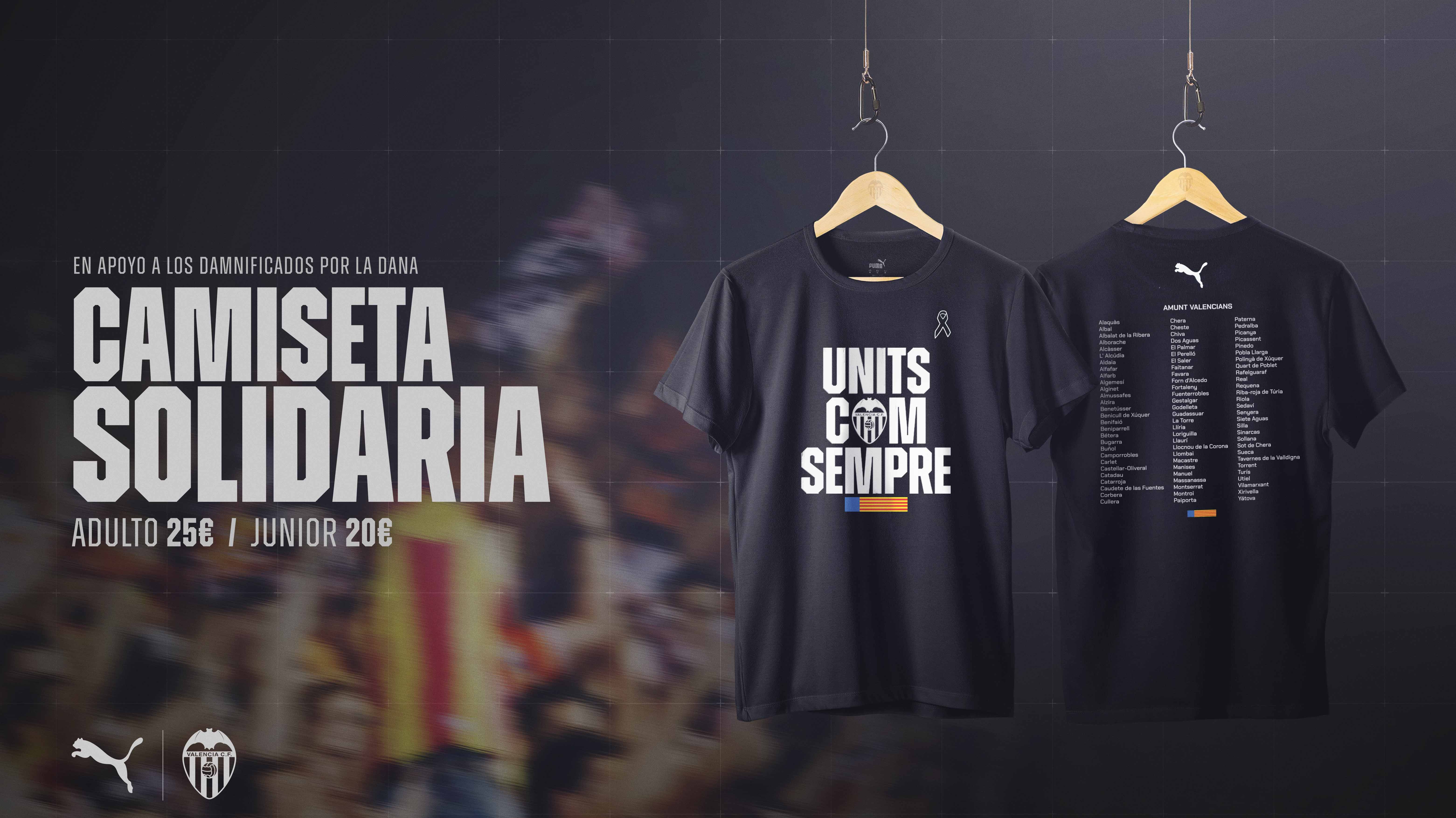  La camiseta solidaria del Valencia CF