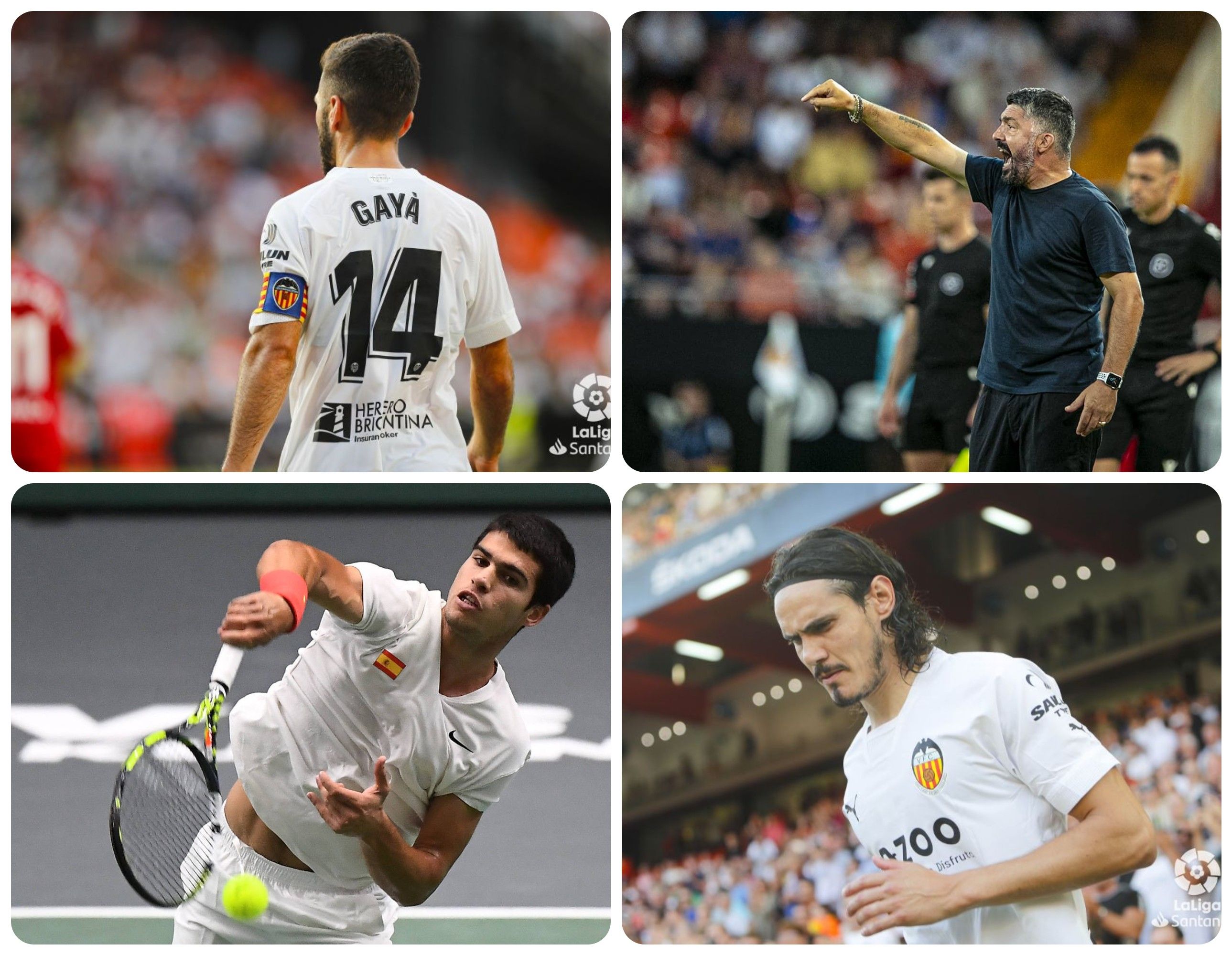  Los grandes de la semana, Gayà, Gattuso, Alcaraz y Cavani